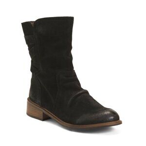 MIZ MOOZ Black Made In Spain Suede Demy Boots